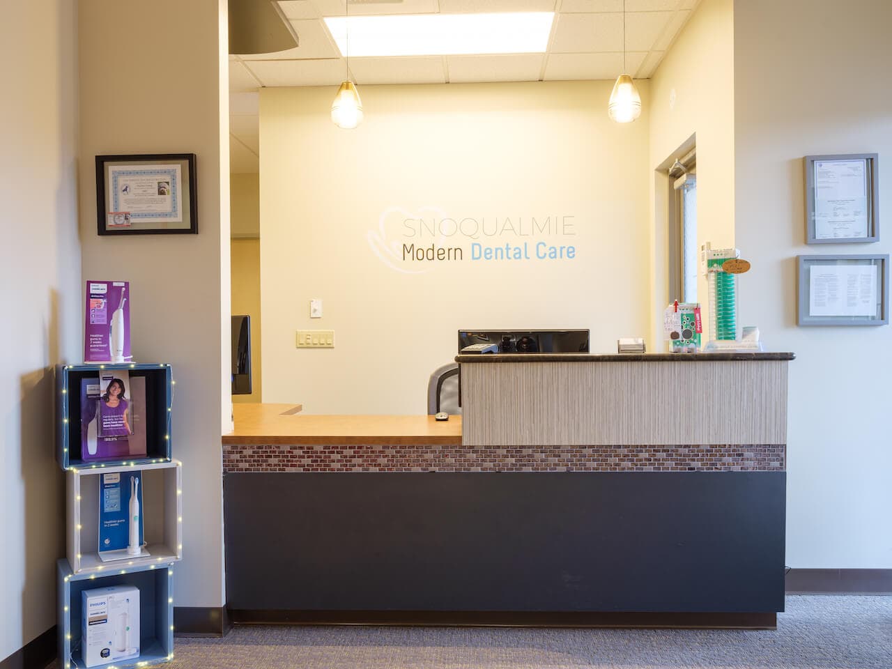 Snoqualmie Modern Dental Care reception area